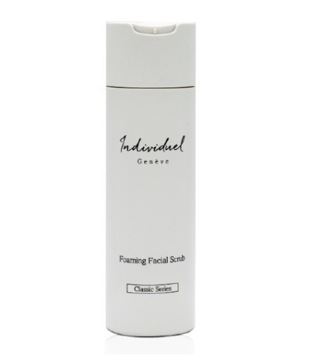 Foaming facial scrub